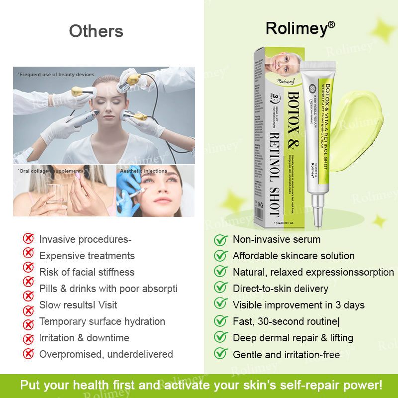 🌟👨‍⚕️Made and shipped from Australia 💫Rolimey® Botox & Vita-A Retinol Shot Wrinkle-Lift Tightening cream - Last Day Promotion 70% OFF
